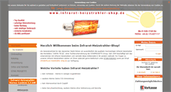 Desktop Screenshot of infrarot-heizstrahler-shop.de